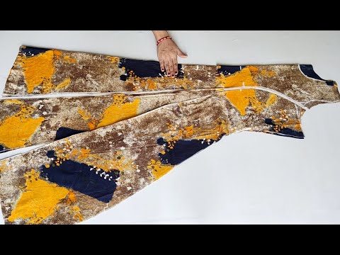 Flared Princess Cut Kurti Cutting and stitching | Princess cut kurti cutting and stitching
