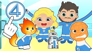 BEBÉS ALEX Y LILY 🦸‍♀️ Se Disfrazan de Los 4 Fantásticos