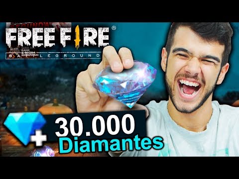 GASTEI 30 MIL DIAMANTES NO FREE FIRE E COMPREI TUDO!!