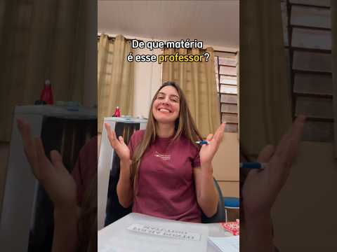 De que matéria é esse professor? 🤔😂 #professora #escola #matéria #alunos #humor #shorts