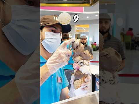 Make a 10-scoop ice cream #challange #shorts