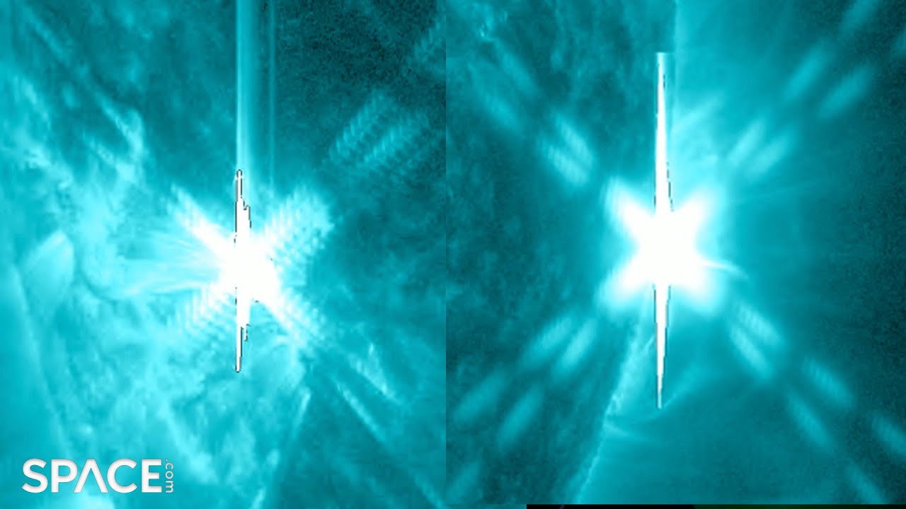 Double X flare! Spacecraft spots our sun blasting a pair of major eruptions