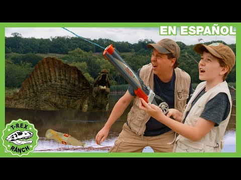 Dinosaurios y un Mensaje Misterioso en una Botella | Videos de dinosaurios y juguetes para niños