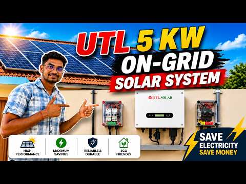 UTL 5KW On-Grid Solar System Price 2026 | Best 5 KW Solar System for Home | घर के लिए Solar System