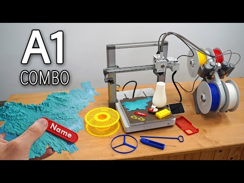 3D Printer - Bambu Lab A1 Combo (AMS) - Assembly and First Test