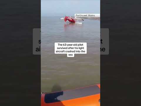 Plane crashes into sea off Welsh coast