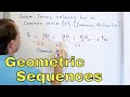 Understanding Geometric Sequences Concepts