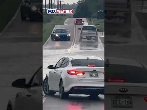 Video Shows Cars Turning Around As Floodwaters Hit Oklahoma