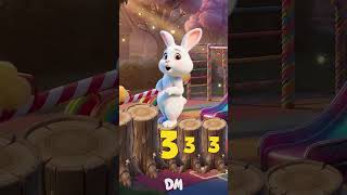 Bunny Jumps 1 to 5 🐰 #counting #kids #learning
