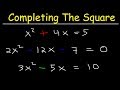 Solving Quadratic Equations by Completing the Square