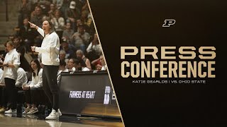 Katie Gearlds Postgame Press Conference | vs. Ohio State | Purdue Women's Basketball