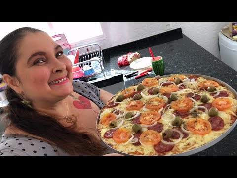 INCRÍVEL COMO ESSA PIZZA DE LIQUIDIFICADOR É FÁCIL DE FAZER
