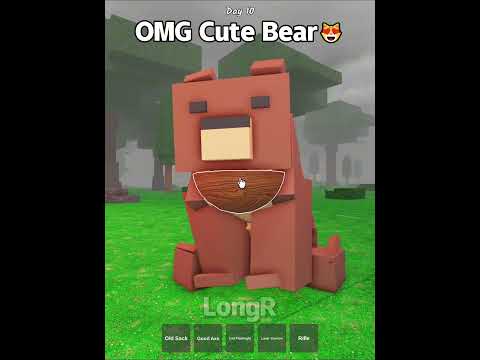 OMG Cute Bear😻  #roblox #99nightintheforest #longr