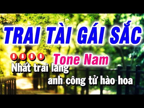 Karaoke Trai Tài Gái Sắc Nhạc Sống Tone Nam | Beat Bảo Hưng