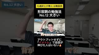 【韓国語/基本形容詞】元通訳士が教える瞬発力の身につけ方#ハングル #ハングル講座 #韓国語 #韓国語単語 #韓国語会話