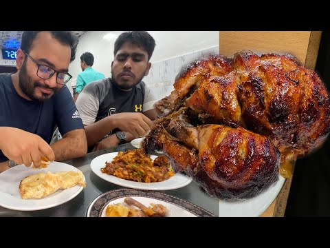 Eating Chicken Chaap & Chicken Grill with Butter Naan at Mukta Biryani & Kabab, Khilgaon