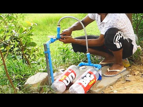 I never have to buy motor pump water again! How to make water stronger From PVC Pipe + Empty Bottle