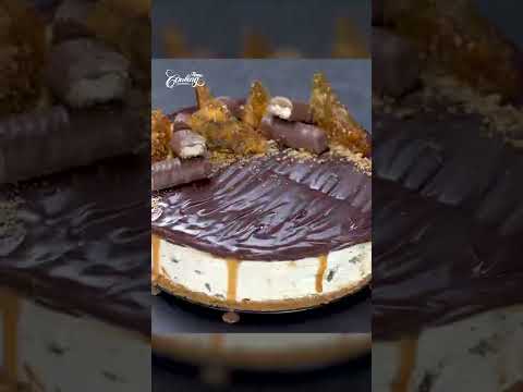 Chocolate Caramel Cheesecake - Twix Cake #shorts