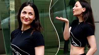 Elli AvrRam, The Swedish-Greek Beauty Flaunts Her Fit Look In All-Black Casuals In Andheri