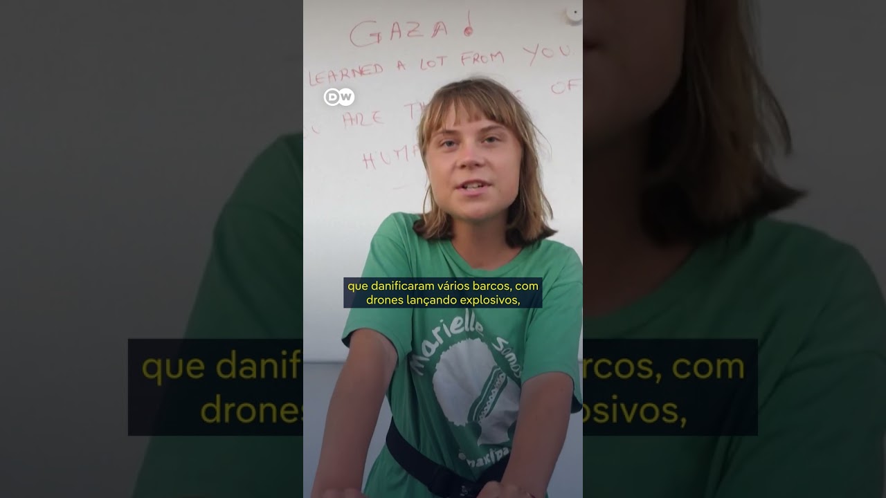 Greta denuncia ataques à flotilha e reafirma solidariedade aos palestinos