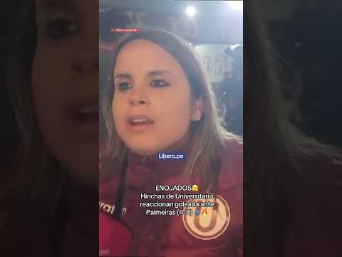 HINCHAS CREMAS🟡 ENOJADOS POR LA GOLEADA POR PARTE DE PALMEIRAS 😳🔥 | Líbero