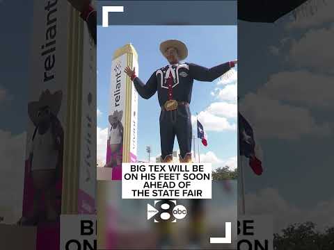 <strong>Big</strong> Tex will be on his feet soon, ahead of the State <strong>Fair</strong> of Texas.