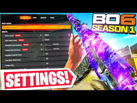 *NEW* BEST SETTINGS FOR BO6 After SEASON 1 UPDATE! 🚨 Warzone / Black Ops 6, Controller, Console, PC