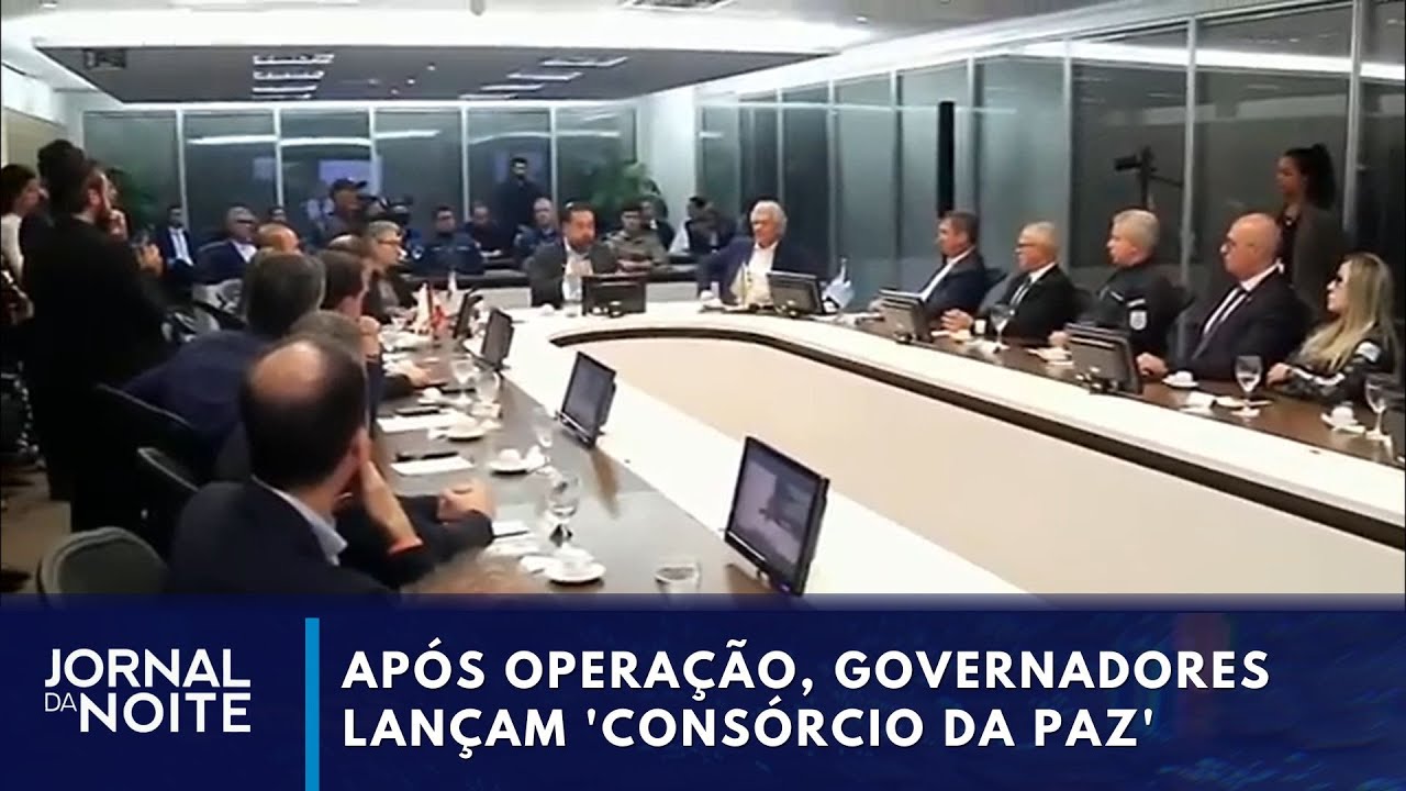 Após megaoperação governadores lançam Consórcio da Paz  TV Online Após megaoperação governadores lançam Consórcio da Paz