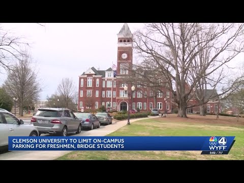 YouTube video thumbnail: Clemson University to Limit Parking for Freshmen, Bridge Students