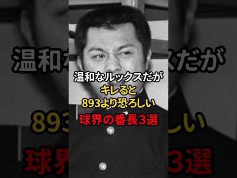 ⚾️250万再生⚾️温和なルックスだがキレると誰よりも恐ろしい球界の番長3選！ #野球 #プロ野球 #雑学