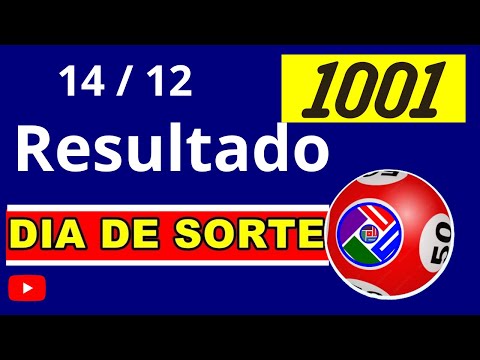 Dia de Sorte 1001-Resultado da dia de sorte concurso 1001