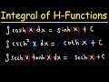 Integrating Hyperbolic Functions Concepts