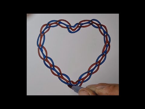 easy rules to draw a heart