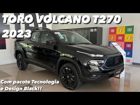 Fiat Toro Volcano T270 2023 - Toro TOP de linha Flex com Pacote Tec e Design Black!! (4K)