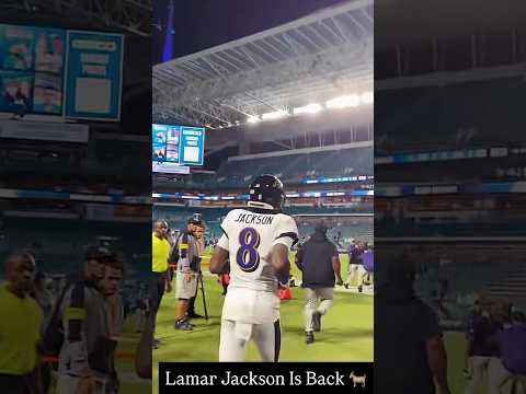 Lamar Jackson Is back
