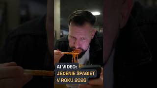 AI video šialene napreduje. Takto vyzerá jedenie špagiet v roku 2026 (Seedance 2.5) #shorts #ai