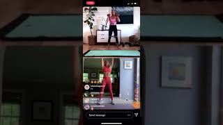 Kira Stokes with Candace Cameron Bure IG live workout | May 4, 2020