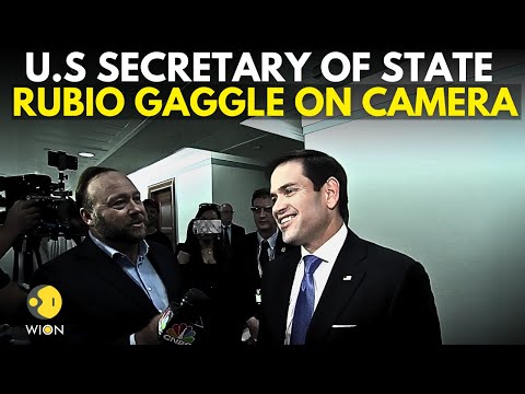 US Secretary of State Marco Rubio gaggle on camera from Shannon Airport in Ireland | WION
