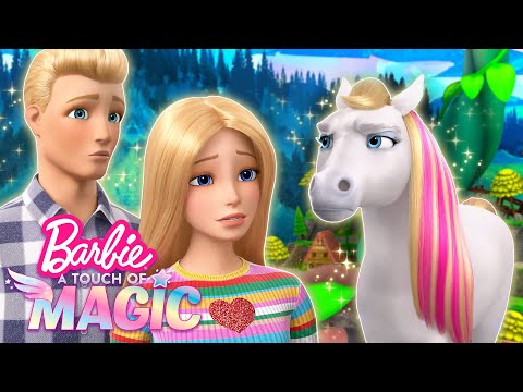 ¿Dónde está el caballo mágico de Barbie| Barbie A Touch Of Magic
