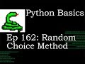 Understanding the Random Choice Method in Python