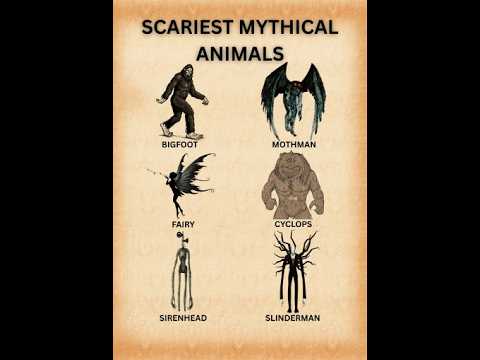 🌍WORLD MYTHICAL ANIMALS 🤯Pt.2 #shorts #animals #legendary  #mythicalcreatures