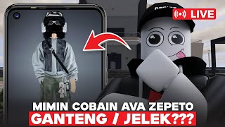 (LIVE) MIMIN COBAIN AVA ZEPETO DI ROBLOX!! GANTENG / JELEK??