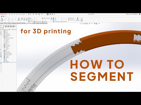 How to Print a Large Part in a Small 3D Printer | In SolidWorks