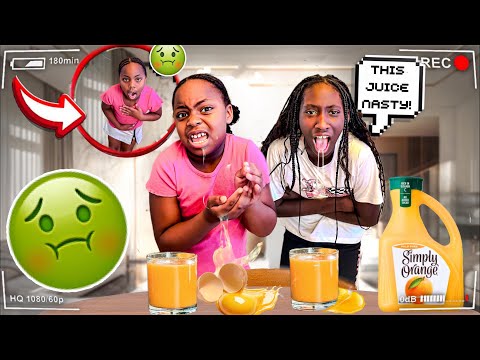 EGG IN ORANGE JUICE PRANK GONE WRONG😡😡😡