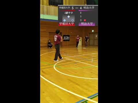キャップ野球関東新人戦2026 早稲田大学VS明治大学
