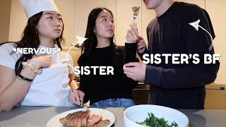 BECOMING MY SISTER AND HER BF'S PRIVATE CHEF FOR 24HRS