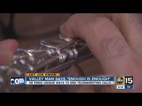 Man uses flute to stop phone telemarketers
