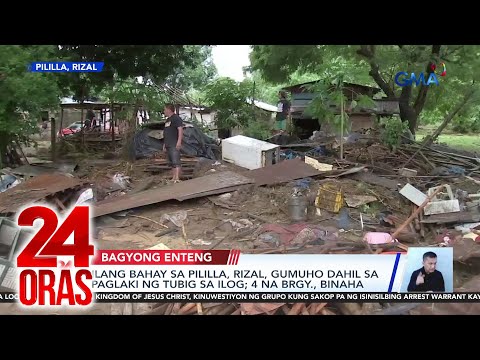 Ilang Bahay Sa Pililla Rizal Gumuho Dahil Sa Paglaki Ng Tubig Sa Ilog