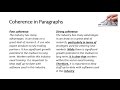 Coherence in Writing Techniques