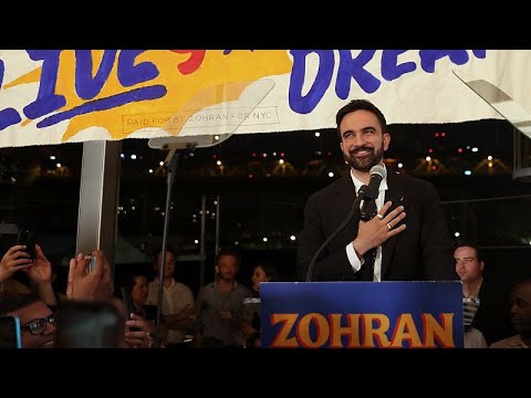 YouTube video thumbnail: Ugandan-Born Zohran Mamdani Declares Victory in New York Democratic Mayoral Primary